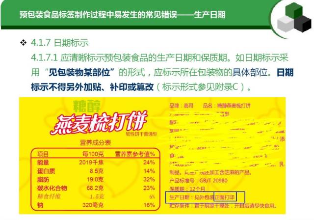 預(yù)包裝食品標(biāo)簽通用要求及常見錯(cuò)誤匯總